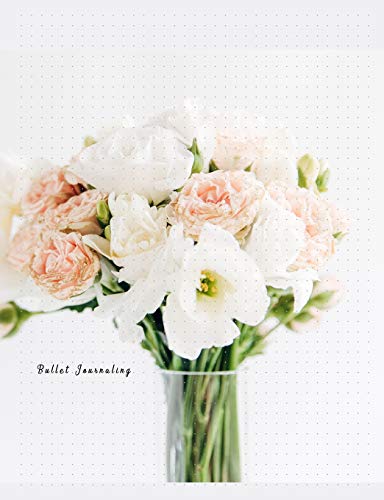 Bullet Journaling: Dotted Composition Notebook Journal, Drawing, Sketch, Design Paper and Planner For Calligraphy Rose Flower Blossom Theme