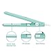 2 in 1 Mini Hair Straightener Ceramic Tourmaline Plate Beauty Flat Iron Heating Curler（4Colors ） (Matcha Green Beauty Plug)thumb 4