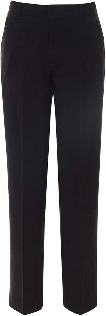 Chaps Boys' Flat Front Dress Pants: Clothing