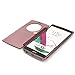 LG G4 Case,Mirror Smart Clear View Window Flip Case Cover For LG G4 - rose gold