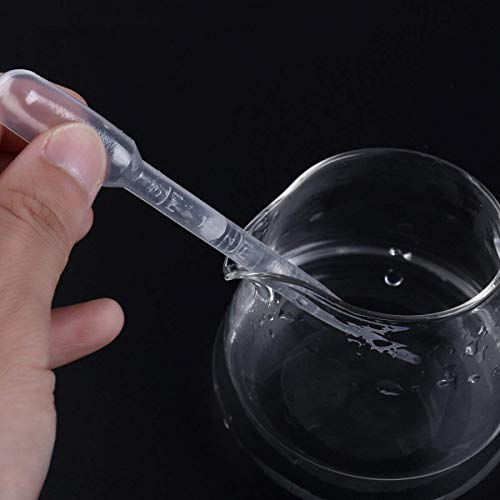 Disposable Plastic Transfer Pipettes 3ML, Essential Oils Pipettes, Makeup Tool, Graduated, Pack of 100