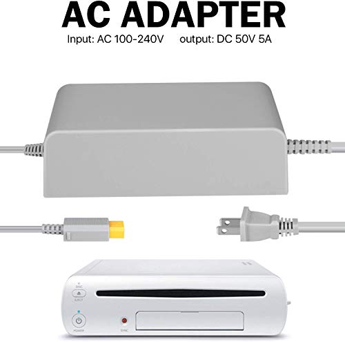 Wii U Console Charger WiiU AC Adapter Power Supply Replacement for Nintendo WiiU Console Wup-002 (Not compatible with Nintendo Wii) - Thumbnail 2