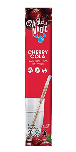 Water Magic, Cherry Cola Flavor Straws 4-pack, from the Makers of Milk Magic