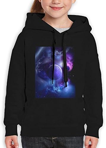 Galaxy Moon Unisex Kid 3d Printed Pullover Hooded Sweatshirts Hoodies