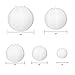 Paxcoo 13 Packs White Paper Lanterns with Assorted Sizes for Wedding Party Decorations