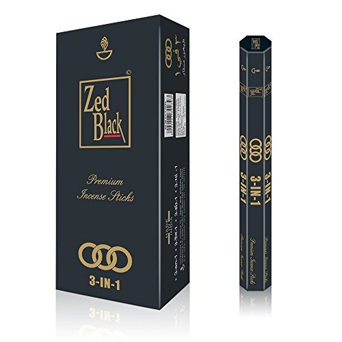Zed Black 3in1 Incense Sticks 3 Pleasant Aromas Premium Long