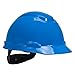 3M Hard Hat, Blue, Lightweight, Adjustable 4-Point Ratchet, H-703R