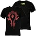 World of Warcraft Men's Horde Spray Paint Basic T-Shirt (Black, X-Large)