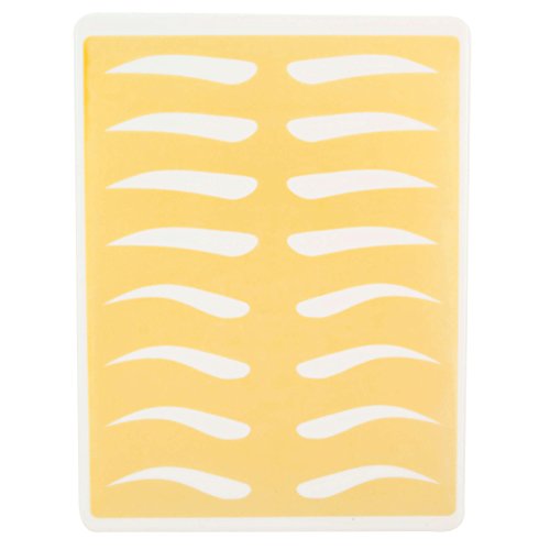 Microblading Supplies 3 Piece Practice Skin For Eyebrow Tattoos: Permanent Makeup Silicone Skin To Practice Brow Micro-Blading And Needling, Fake Skin Sheets For Professionals And Beginners