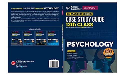 Board+CUET 2023 : CL Master Series - CBSE Study Guide - Class 12 - Psychology by Career Launcher 1