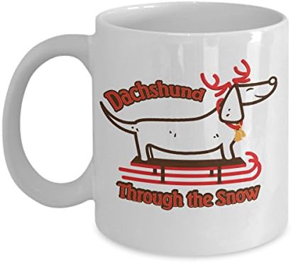 Dachshund Through the Snow Coffee Mug