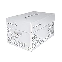 Office Depot White Copy Paper, 8 1/2in. x 11in, 20 Lb, 500 Sheets Per Ream, Case of 10 Reams, 40402786