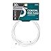 ANTOP Digital Coaxial RG6 Audio Video Cables (30ft) with F-Male Connector Pin Perfect for Antenna, Cable and Satellite TV Connection – Tri-Shielded Heavy Duty Grade in White Color