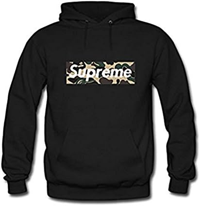Men's Cool Supreme Logo Printed Fashion Pullover Hoodies Sweatshirt