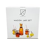 JD Glass Co Mason Jar Set (5 Piece)