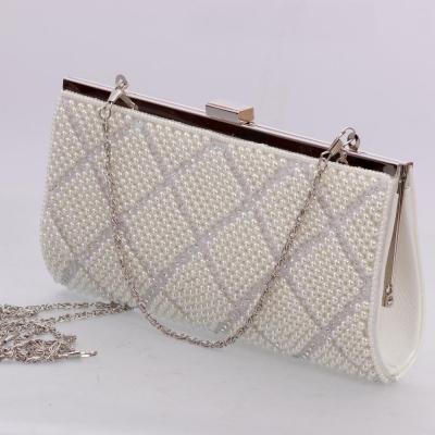 white pearl clutch