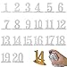 Wedding Table Numbers with Holder Base, White Wooden Numbers 1-20, Table Cards Wedding Reception for Banquets, Cafes, Restaurants, Hotels, Parties