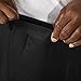 Haggar Men's Big-Tall Work to Weekend Hidden Expandable Waist Plain Front Pant,Black,46x30
