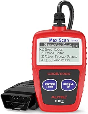 Autel MS309 Universal OBD2 Diagnósticos Coche Lector de Códigos, Herramienta de Escáner de Vehículos, Lector de Código de Error del Motor(Versión ...