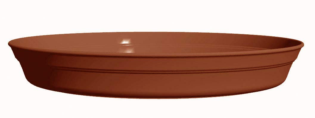 Poetic Round Saucer for Romeo-35 Pot, 24cm Diameter, Terracotta
