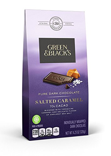Green & Black's Pure Dark Chocolate with Salted Carmel, 4.23 Ounce (Pack of 8)