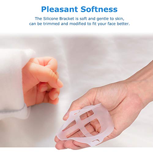 3D Face Mask Bracket Internal Support Frame for Smooth Breathing, Jisoncase Face Mask Inner Support Frame Lipstick Mask Protection Stand Mask Saver for More Breathing Space (3pcs)