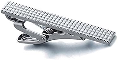Veridehot Men's Tie Bar Clip Skinny Necktie Clip with Gift Box Silver