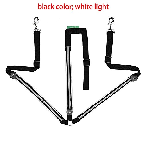 Highly Visible Illuminant LED Breast Collar for Horse Riding in The Dark - Adjustable, Sturdy & Comfortable Equestrian Protective Safety Gear