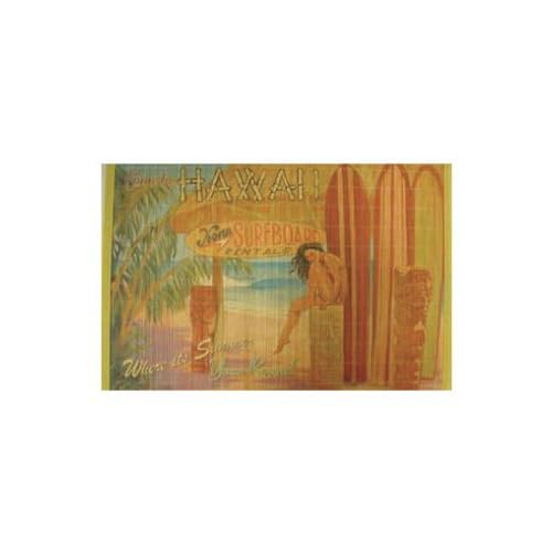 Hawaiian Placemat Kona Surfboard Rental on PopScreen
