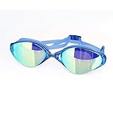 Swim Goggles, COPOZZ 3550 Swimming Goggles For Adult Youth Men Women - Mirrored Coated / Clear Anti Fog UV Protection Lens 3 Nose Bridges - For Competitive Indoor / Open Water