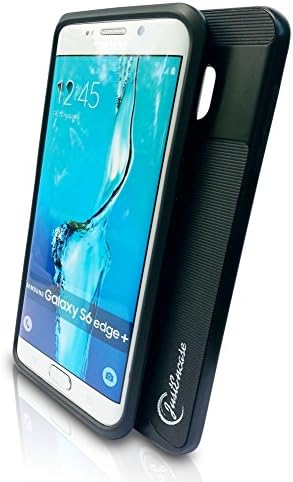 New Samsung Galaxy S6 Edge Plus Hybrid Case, a Perfect Slim Fit Accessory for Your Cell Phone That Absorbs Shocks &amp; Falls, Lightweight Protective TPU PC Material Keeps your Investment Safe (Black)