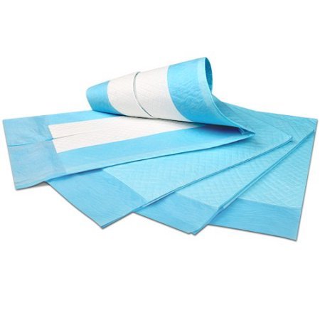 image for Platinum Care Pads Disposable Underpads Size 17X24 Case of 300 Blue an