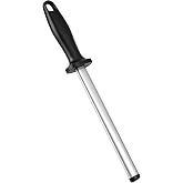 Kodrily 8 Inch Knife Sharpener Rod, Diamond Carbon Steel Knife Sharpener Stick, Professional Diamond Sharpening Steel Sharpener, ABS Handle Knife Honing Rod for Kitchen, Chef Knives