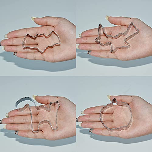 7PCS Halloween Cookie Cutters Stainless Steel Large Cookie Cutter for