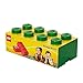 LEGO Storage Brick 8 - studs GREEN - Stackable Plastic Storage Box with Lid for Kids and Adults, Ideal Desk Organizer and Toy Box - 12.1L Capacity