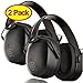 ClearArmor 2 Pack - Safety Shooting Ear Muffs Hearing Ear Protection - 31.5 dB SNR Noise Reduction - Comfortable Earmuffs that Work for Hunting, Gun Range, Mowing