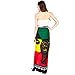 Lakhays Jah Lion Rasta Sarong wrap/Beach Cover up-Black-One Size
