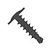 Steel Self-Drilling Screw, Black Phosphate Finish, Modified Truss Head, Phillips Drive, #3 Drill Point, #10-16 Thread Size, 1