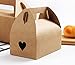 Mannily 20pcs Packed Cookie Paper Box Brown Color Kraft Paper Cookies/Candy/Cake/Coffee/Tea/Nuts Bags Cute Pastry Containers for Cupcakes, Wedding Cake/Treat/Party Favors, Donuts, Desserts, Cookies