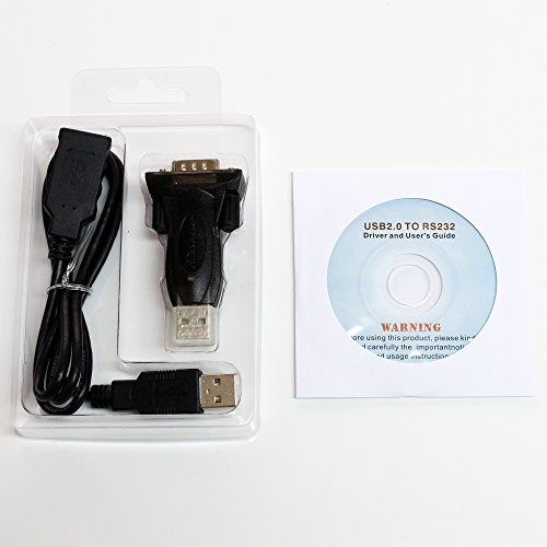 Tera Grand - Premium USB 2.0 to RS232 Serial DB9 Adapter - Supports Windows 10, 8, 7, Vista, XP, 2000, 98, Linux and Mac - Built with FTDI Chipset