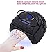 64W Wireless Rechargeable LED Gel Nail Lamp Cordless UV Led Nail Light for Gel Nails with Lifting Handle (black)