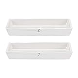 uxcell Porcelain Crucible 81ml Rectangular Boat