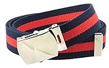 Canvas Web Belt Nickel Buckle/Tip Colorful Patterns 50