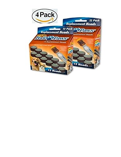 48-Refills-PediPaws-Replacement-Filing-Heads-12-pack-Set-of-4