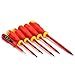 meizhouer 6PCS/bag Electricians Screwdriver Set Tool Electrical Fully Insulated High Voltage Multi Screw Head Type