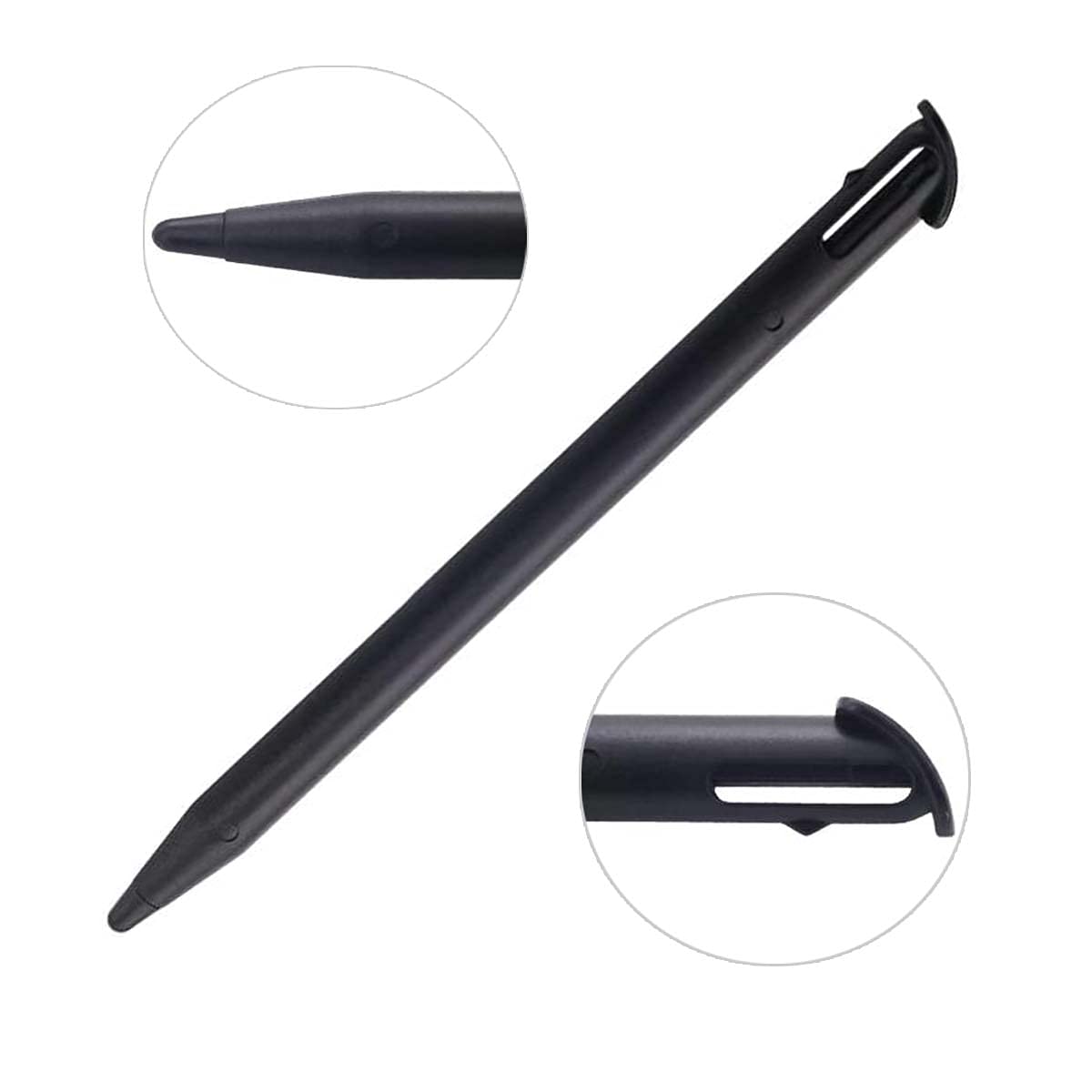 FainWan 5 Pack Stylus Pens Compatible with New 3DS XL 2015 Replacement Plastic Touch Screen Pen Set (Black)