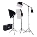 CowboyStudio New Design 2275 Watt Photo Studio Lighting Quick Setup Softbox Video Light Kit Boom Set & Carry Case, N-2000WBOOMKIT