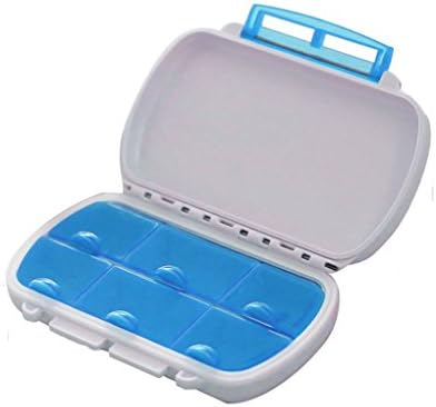 Neeshow Outdoor Waterproof Pill Box Medicine Storage Organizer Container Case (Blue)