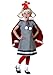 Fun Costumes Dr. Seuss The Grinch Cindy Lou Who Costume for Girls, Christmas Checkered Gingham Dress & Velvet Cape - Red - Small