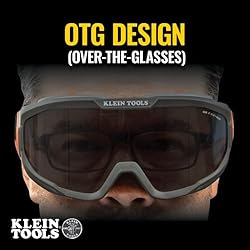 Klein Tools 60480 Safety Goggles, Tinted Gray Lens